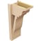 Ekena Millwork 8-in W x 12-in D x 24-in H Funston Trad Rough Cedar Woodgrain TimberThane Outlooker, Primed Tan OUTUR080X12X24FST04RCPR - alternate 2